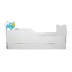 Detská posteľ Top Beds Happy Kitty 140x70 Vláčik so zásuvkou